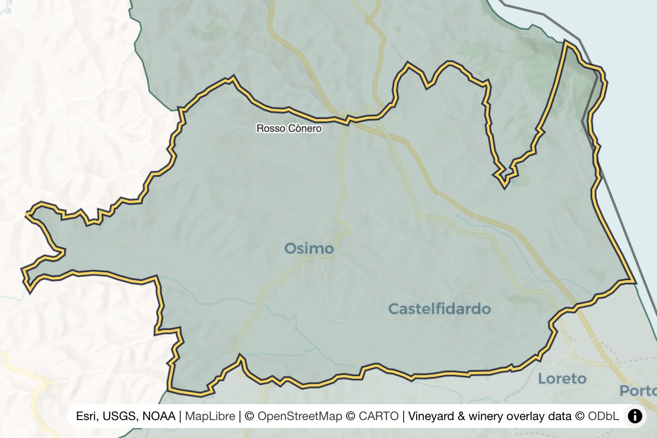 Map of Conero