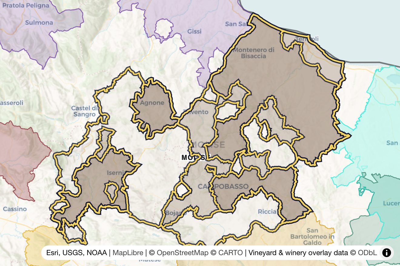 Map of Molise