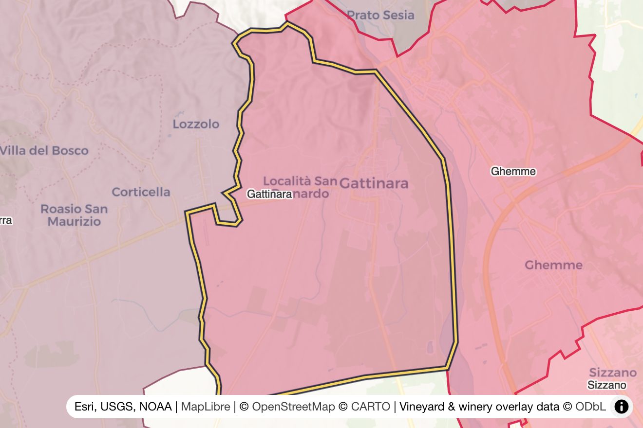 Map of Gattinara