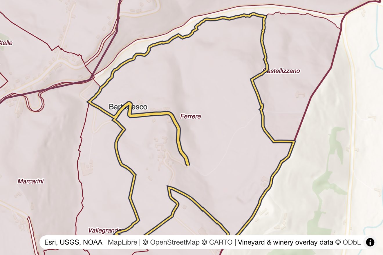 Map of Ferrere