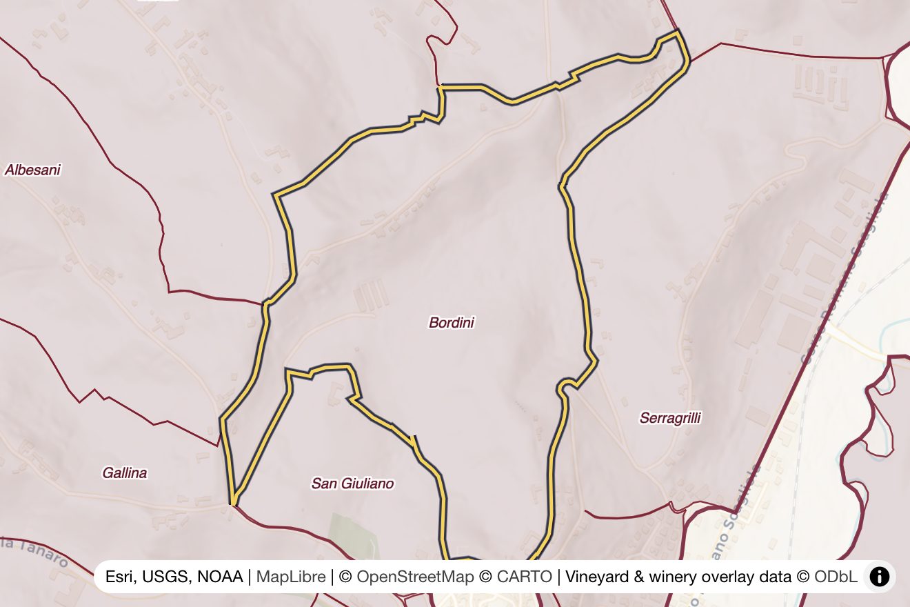 Map of Bordini