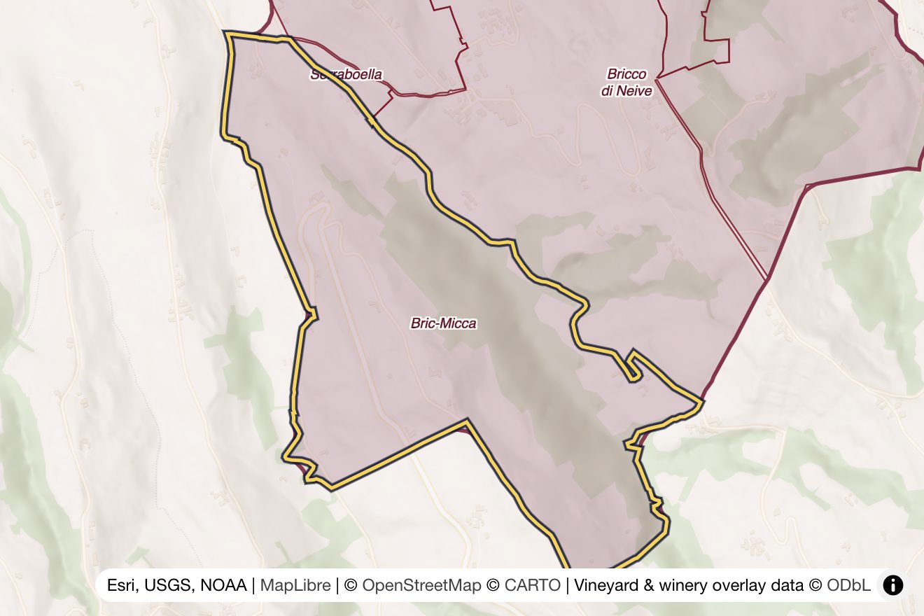 Map of Bric Micca