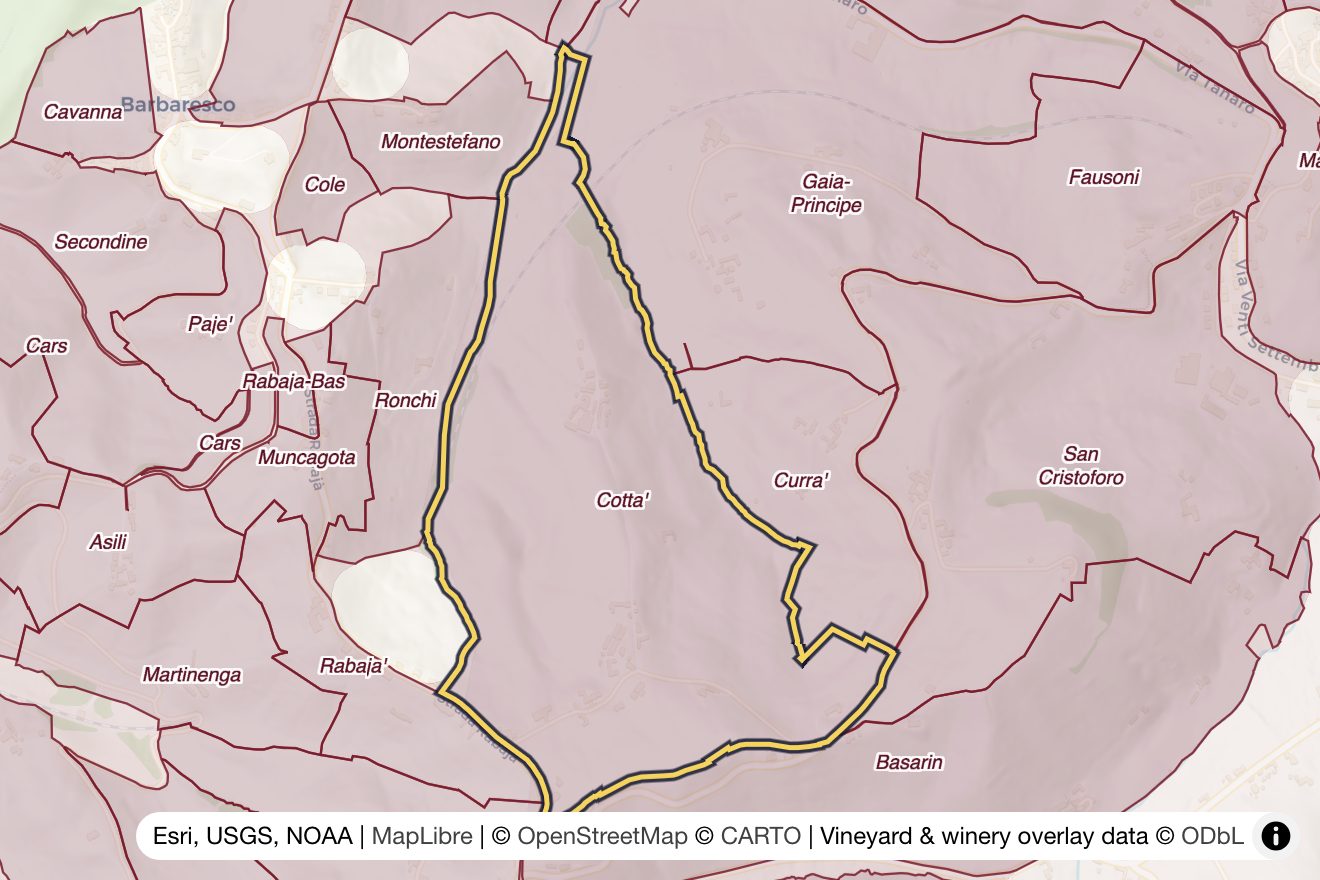 Map of Cottà