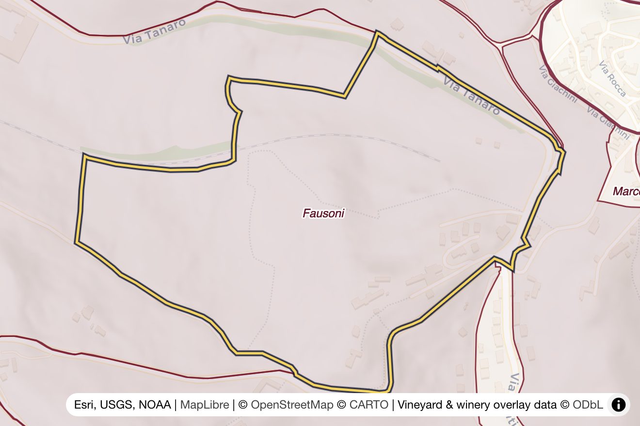 Map of Fausoni