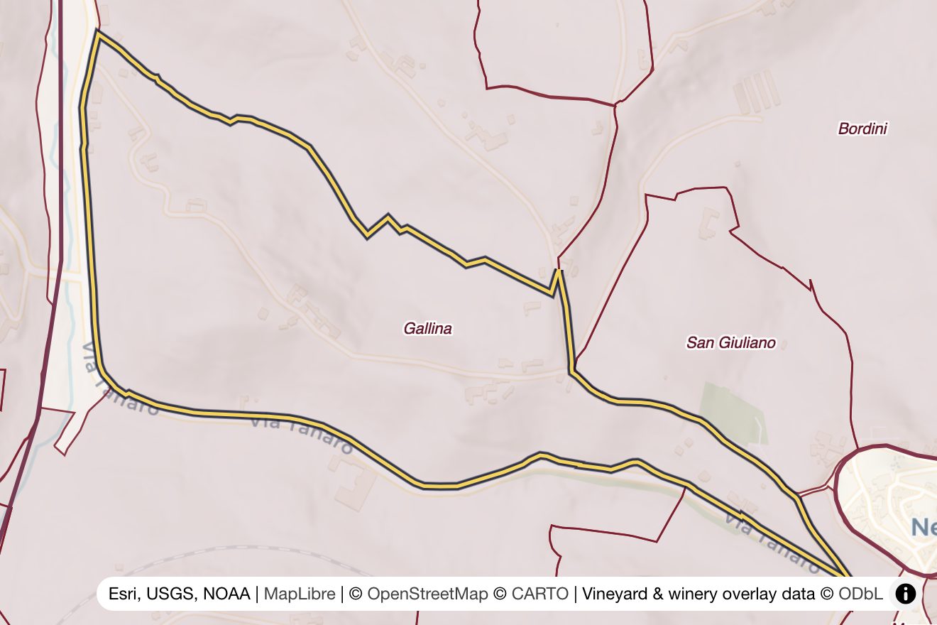 Map of Gallina