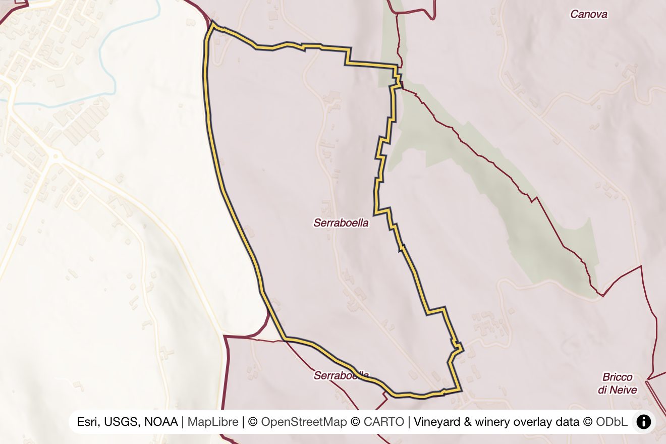 Map of Serraboella