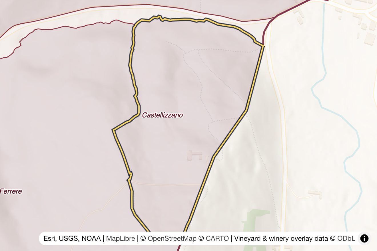 Map of Castellizzano