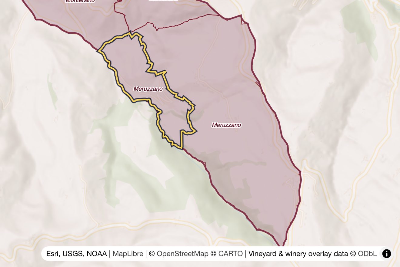 Map of Meruzzano