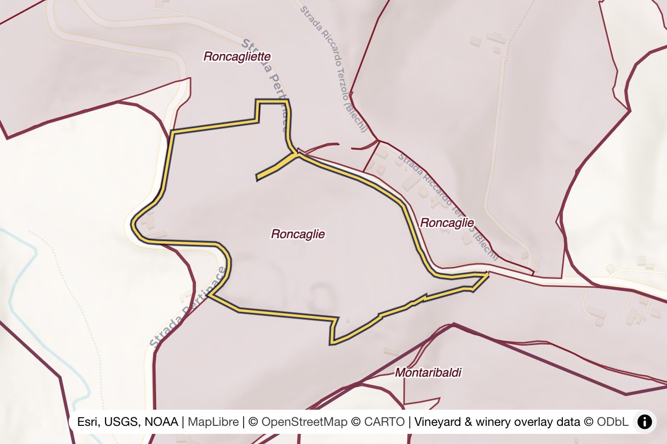 Map of Roncaglie