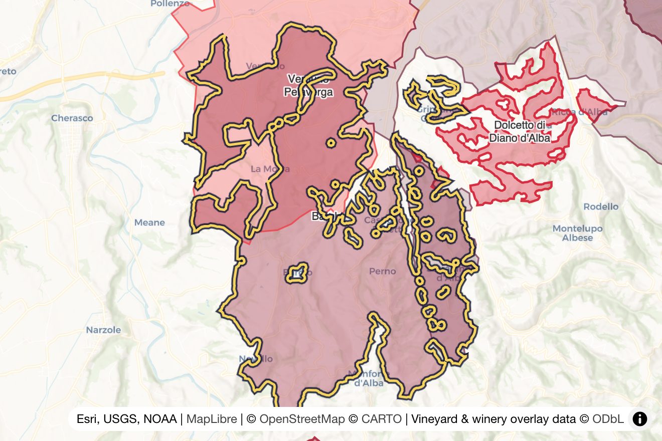 Map of Barolo