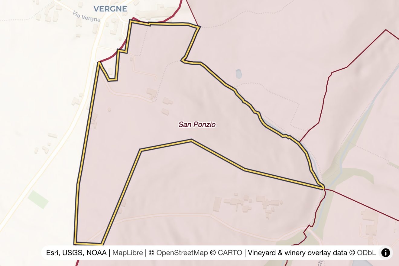 Map of San Ponzio