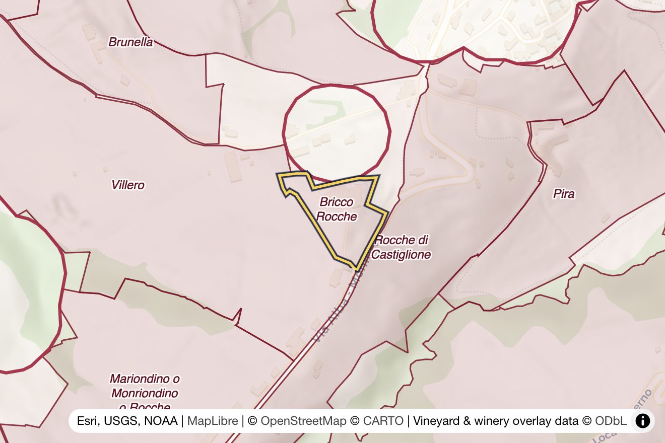Map of Bricco Rocche