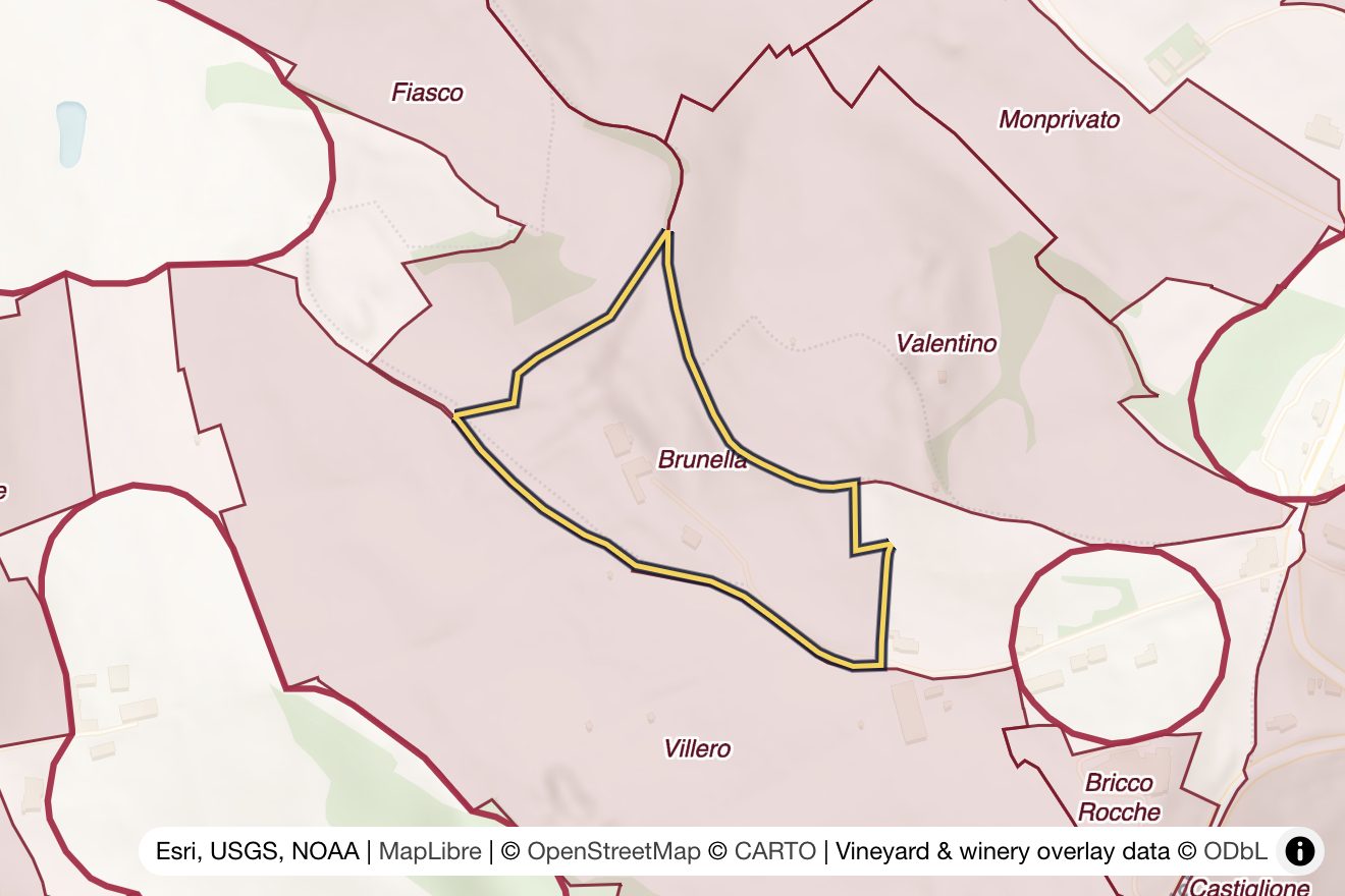 Map of Brunella