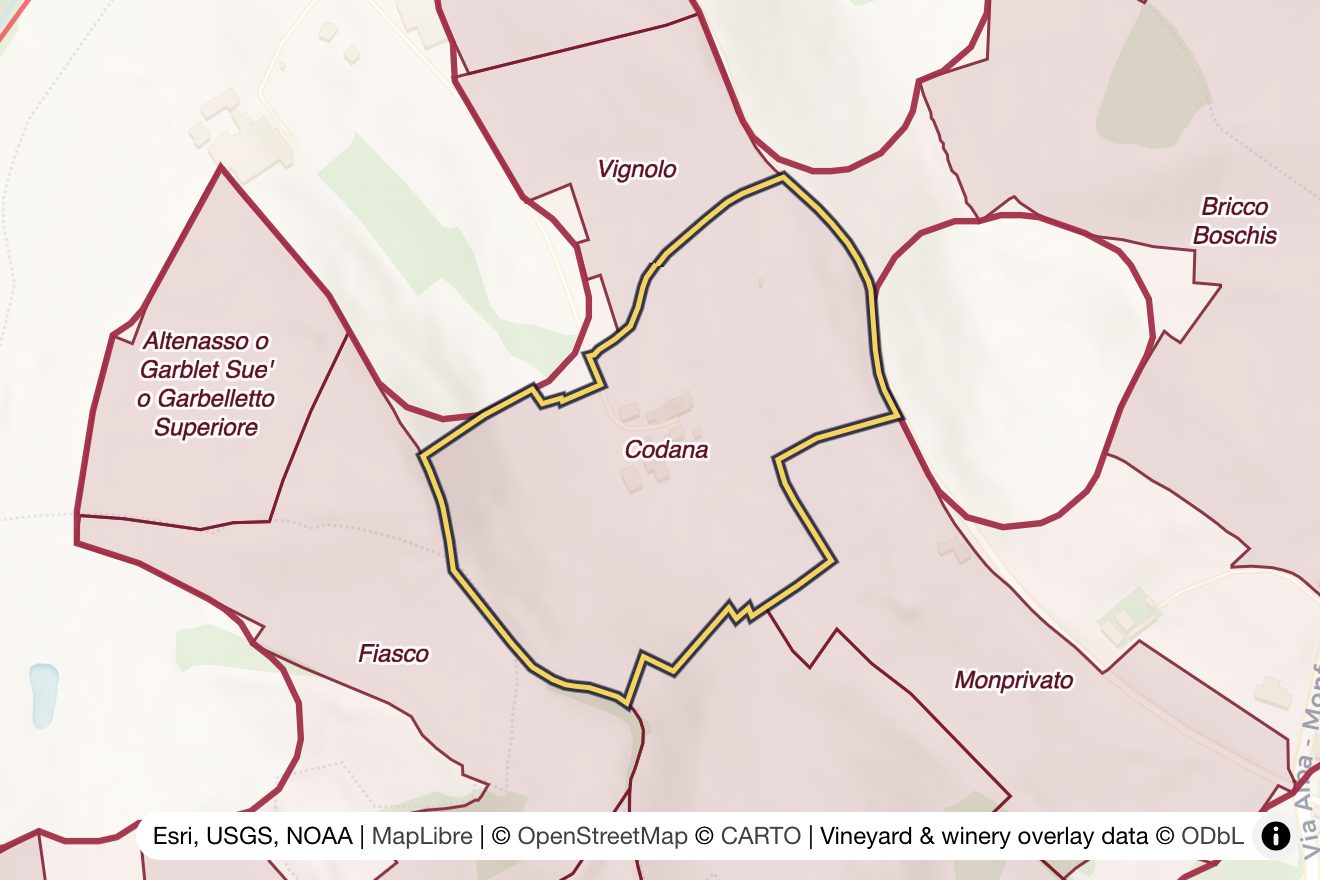 Map of Codana