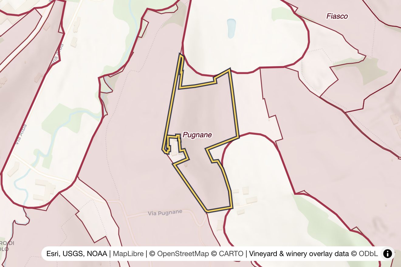 Map of Pugnane