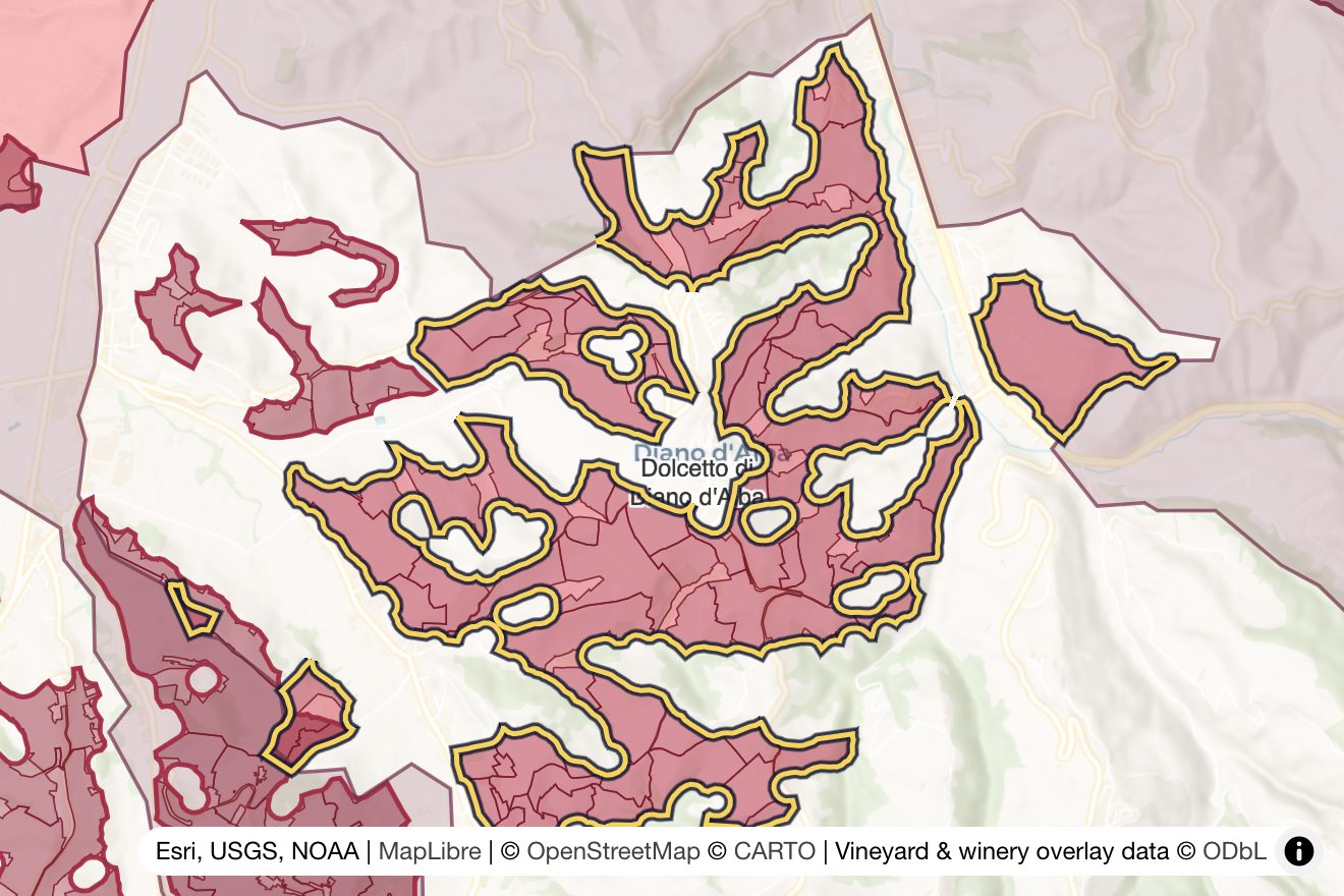 Map of Diano d