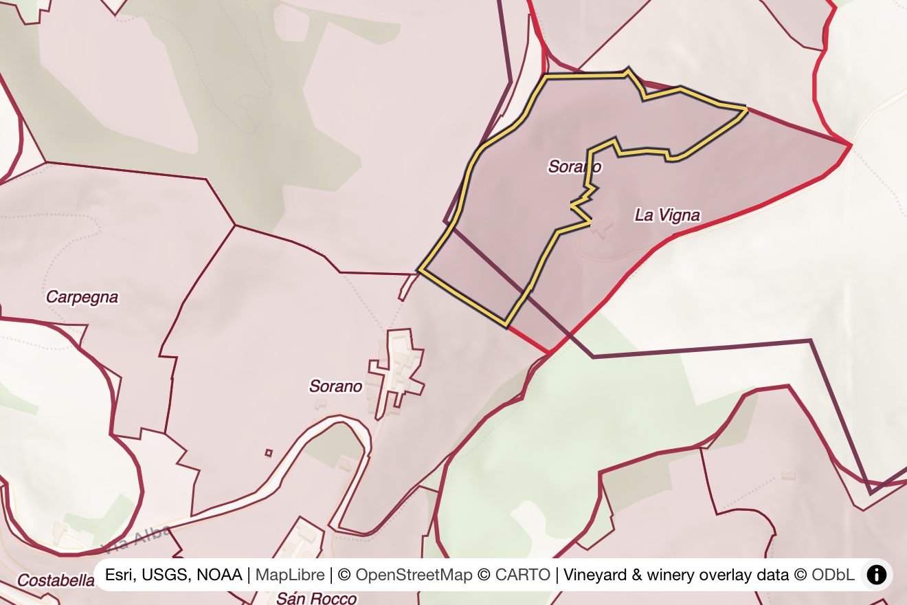 Map of Sorano