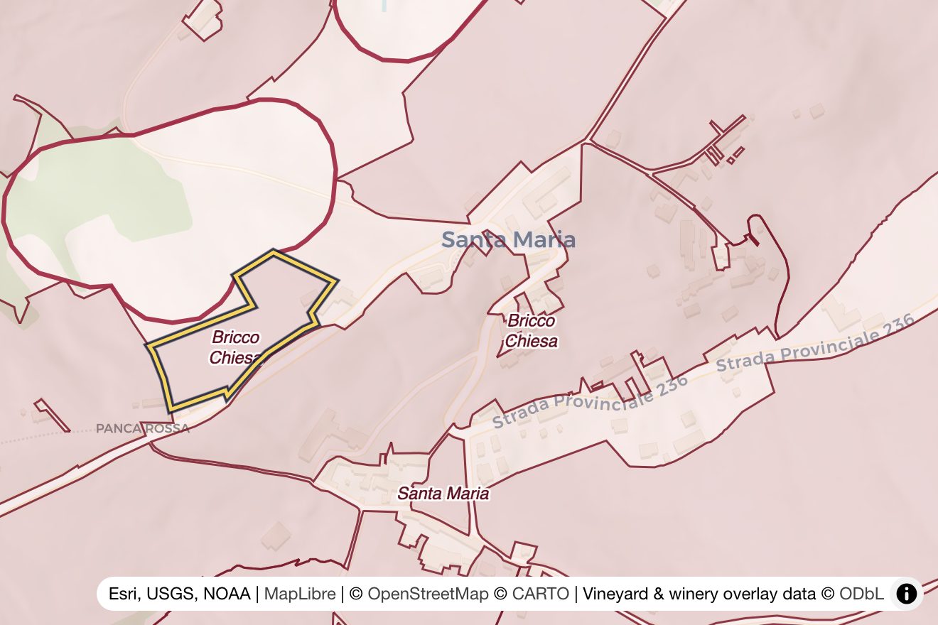 Map of Bricco Chiesa