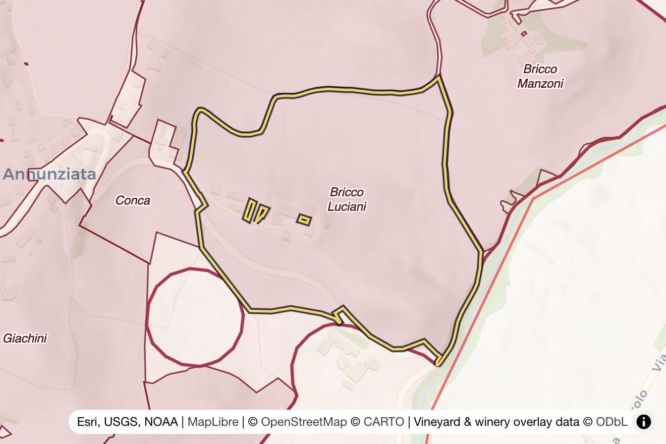 Map of Bricco Luciani