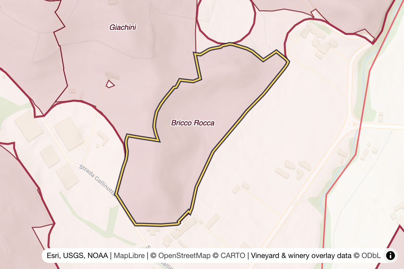 Map of Bricco Rocca