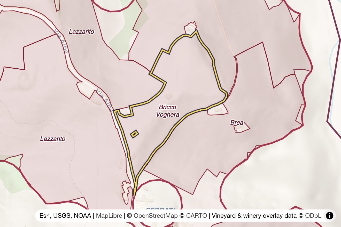 Map of Bricco Voghera