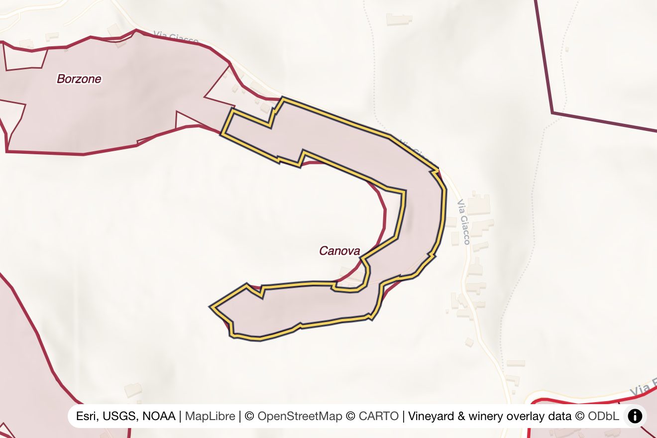 Map of Canova