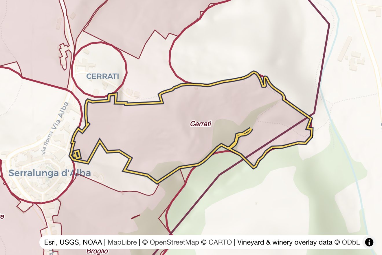 Map of Cerrati