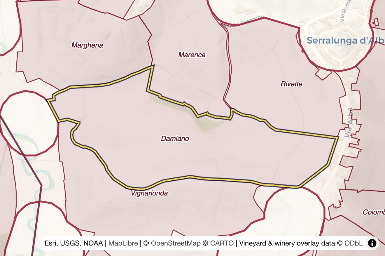 Map of Damiano