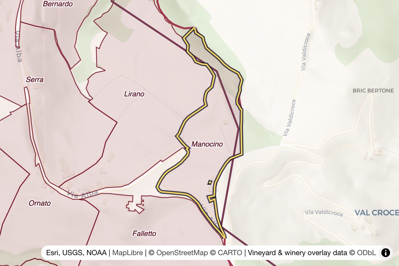 Map of Manocino
