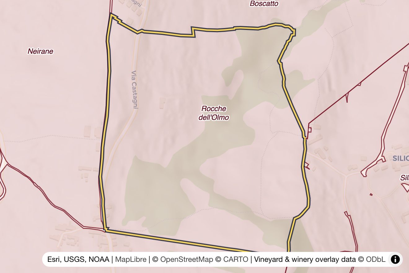 Map of Rocche dell