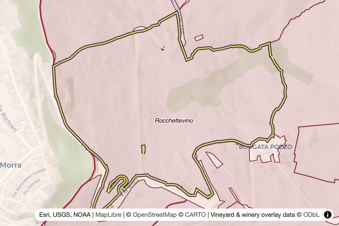 Map of Rocchettevino
