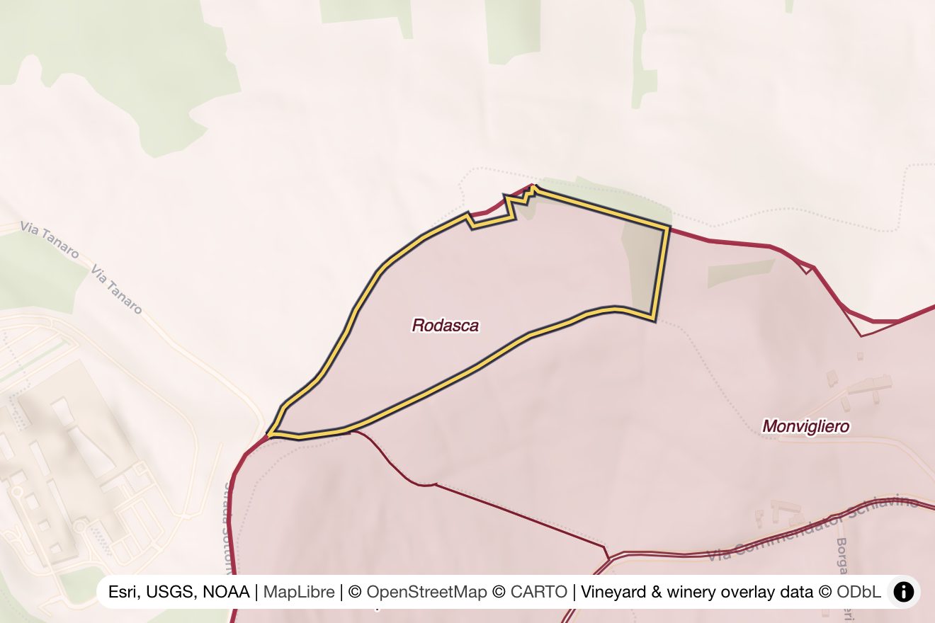 Map of Rodasca