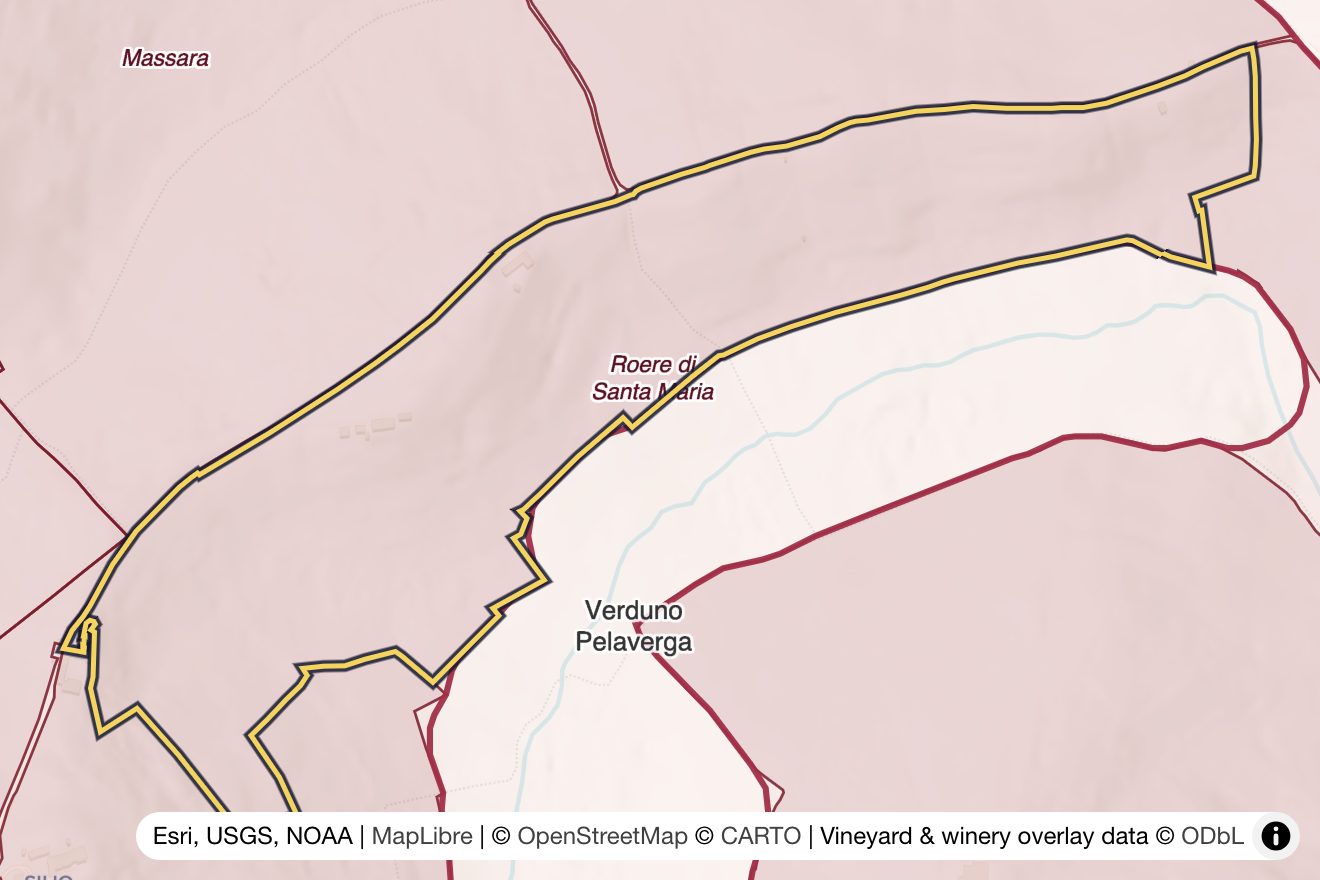 Map of Roere di Santa Maria