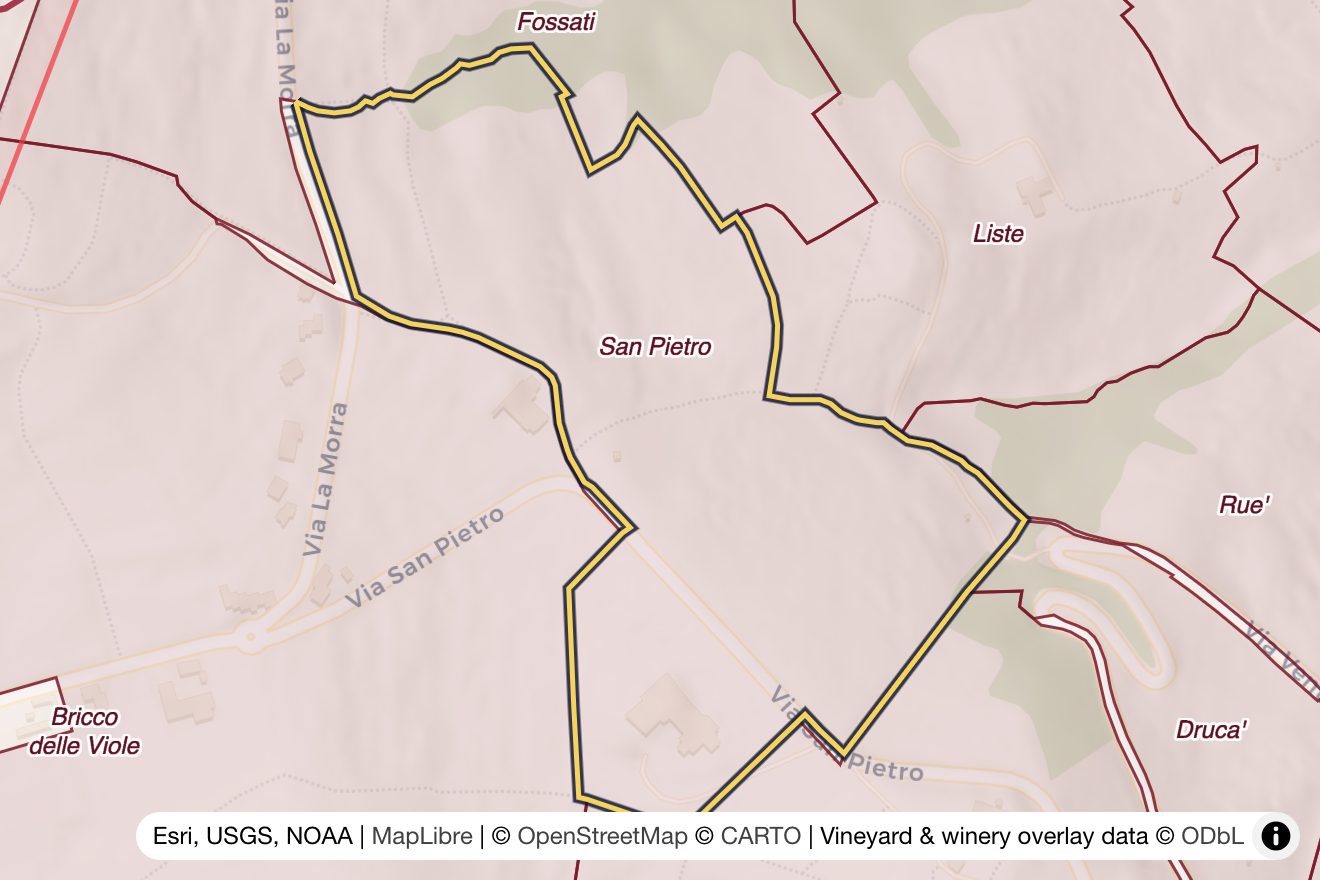 Map of San Pietro
