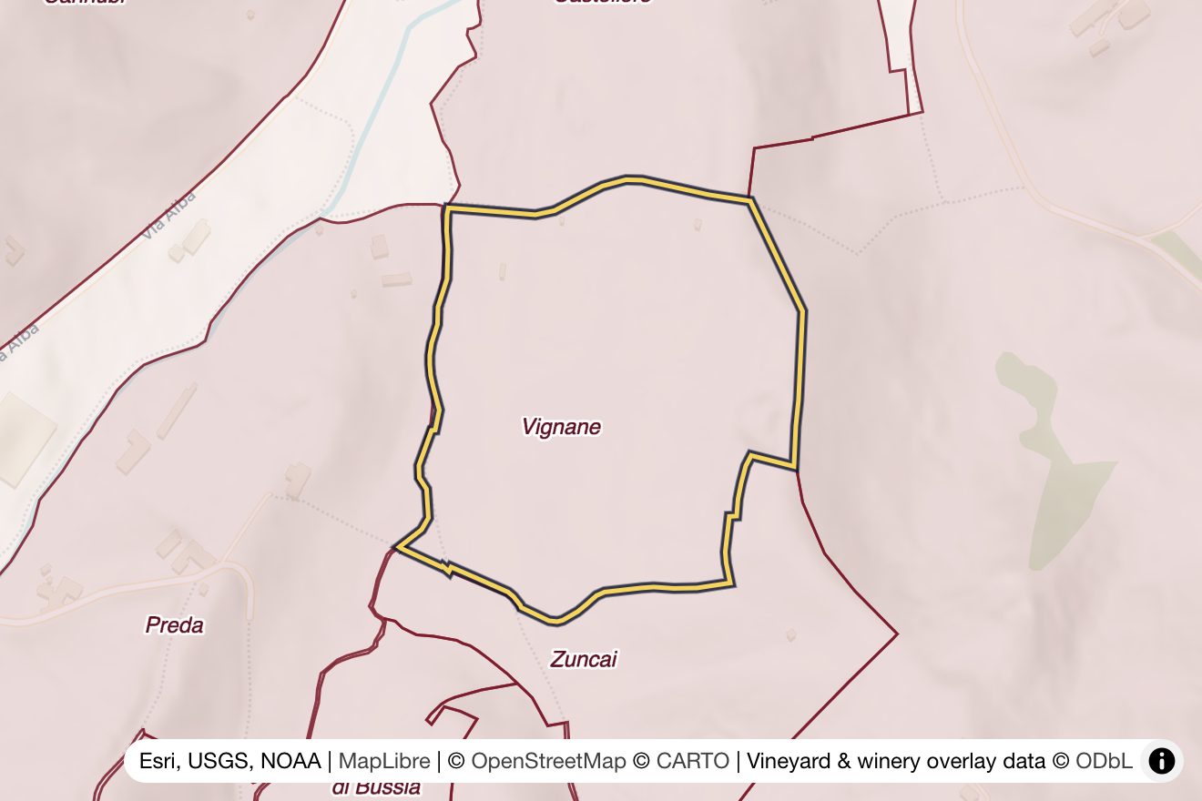 Map of Vignane