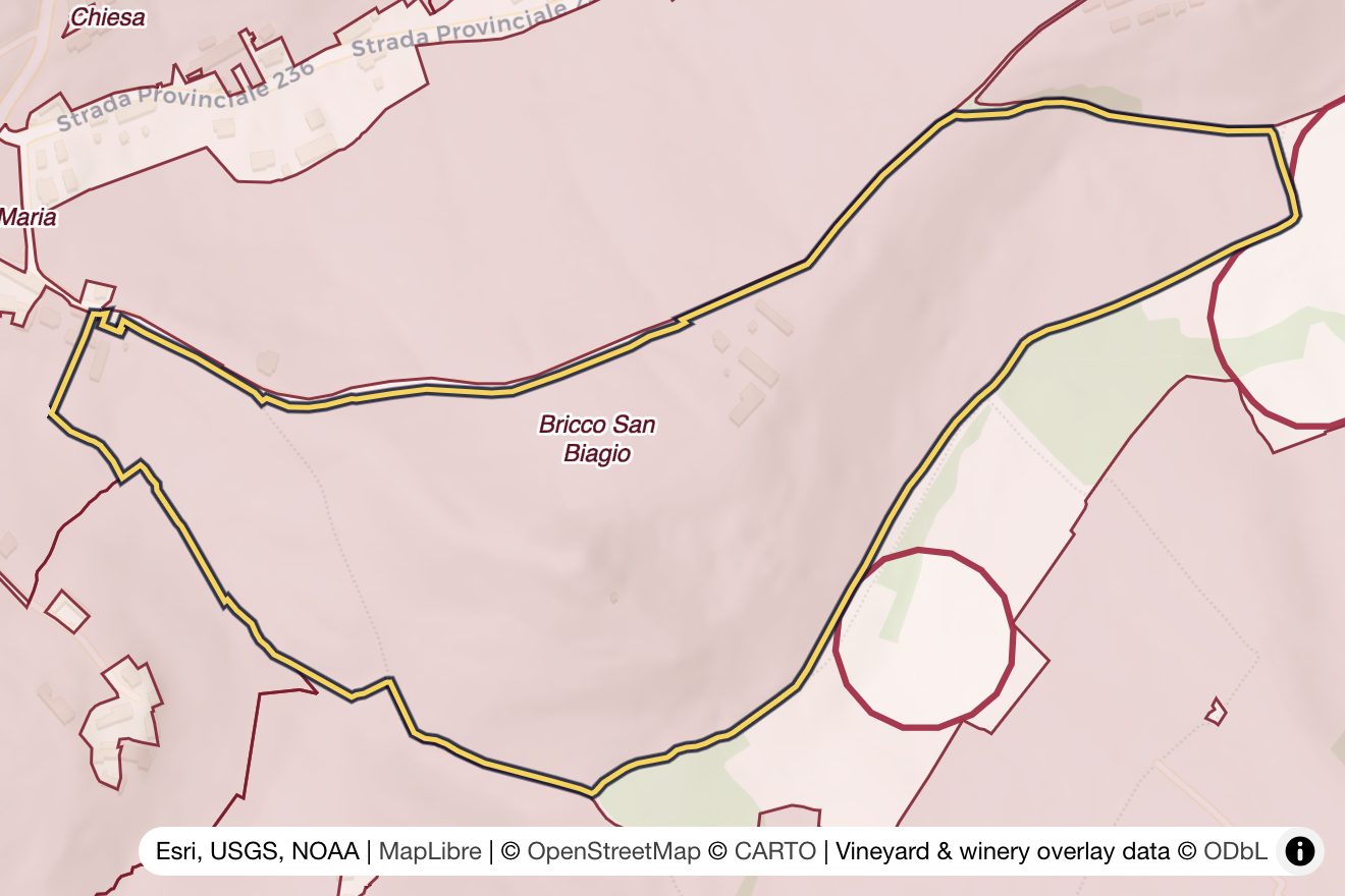 Map of Bricco San Biagio