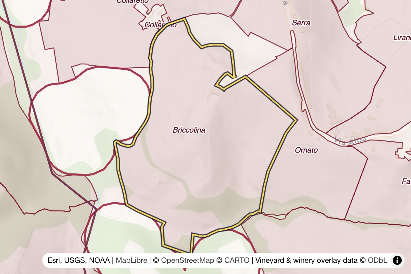 Map of Briccolina