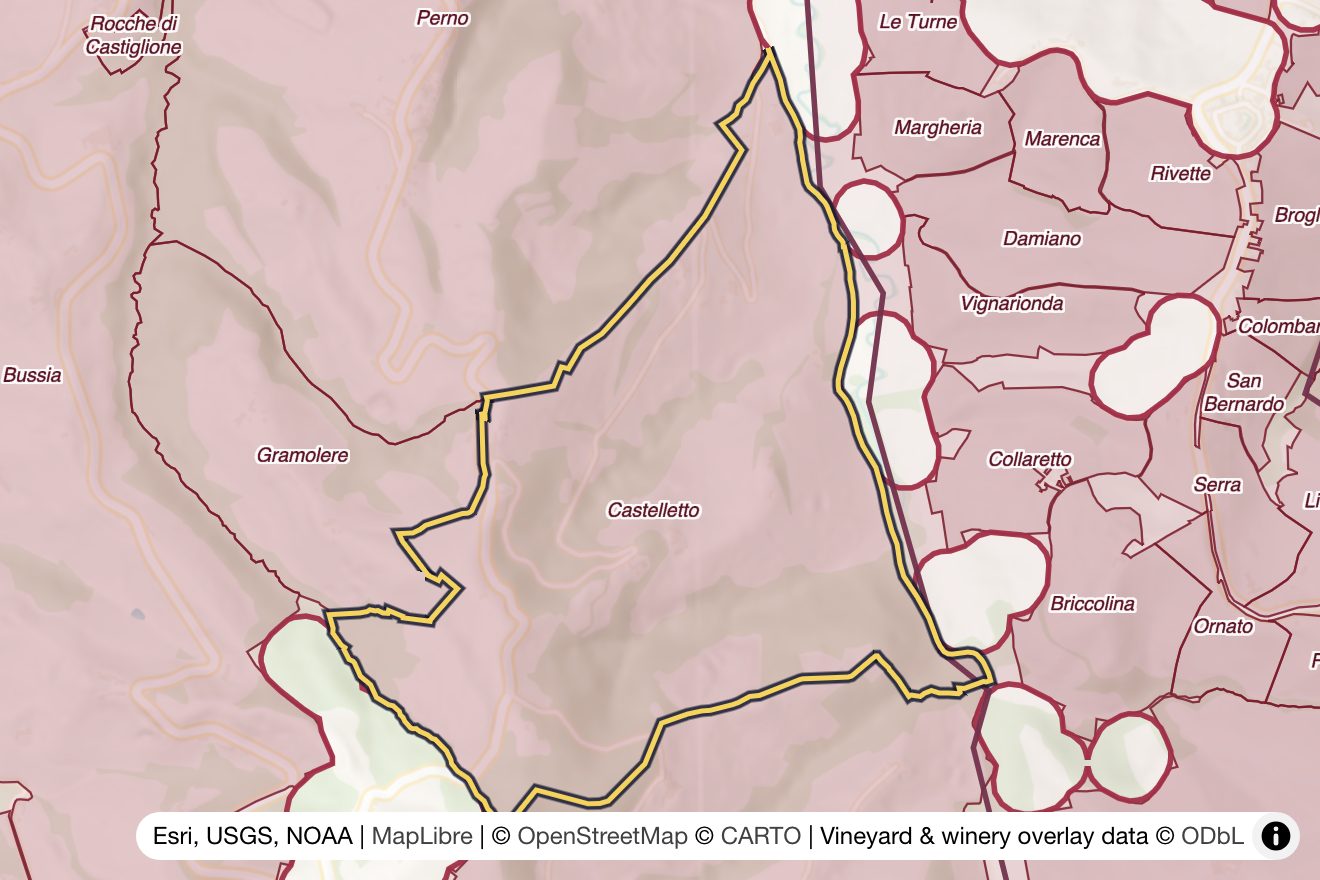 Map of Castelletto