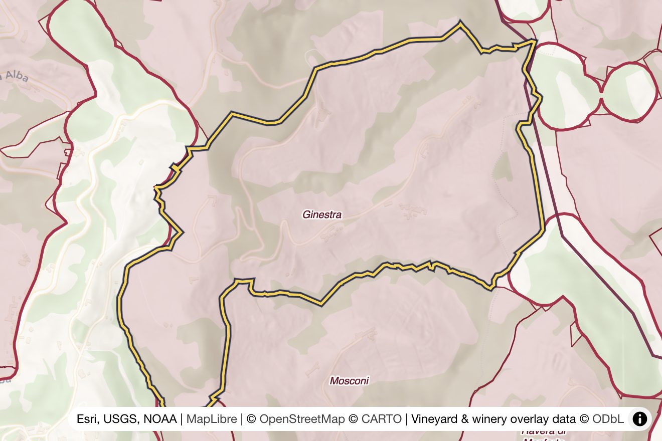 Map of Ginestra