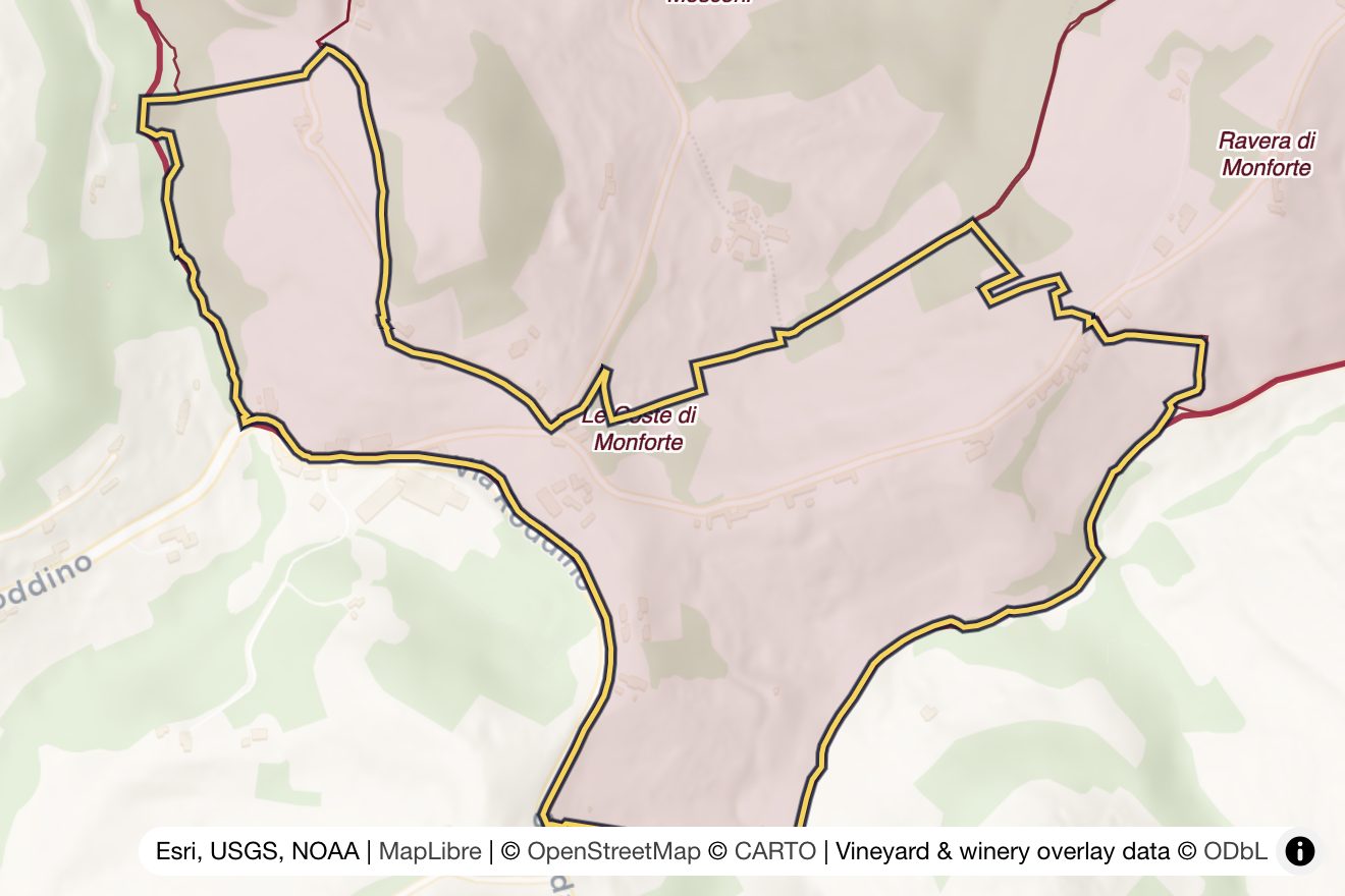 Map of Le Coste di Monforte