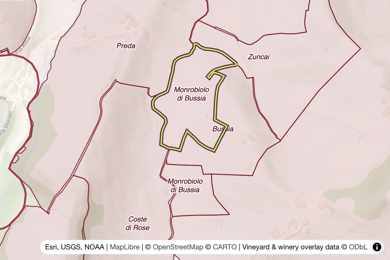 Map of Monrobiolo di Bussia