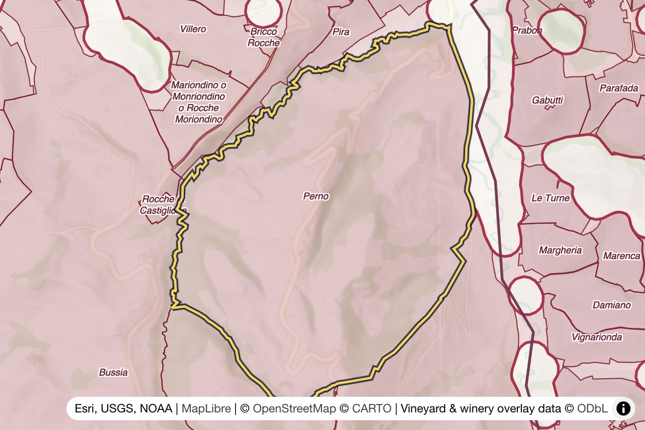 Map of Perno