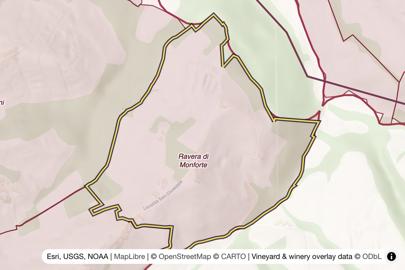 Map of Ravera di Monforte