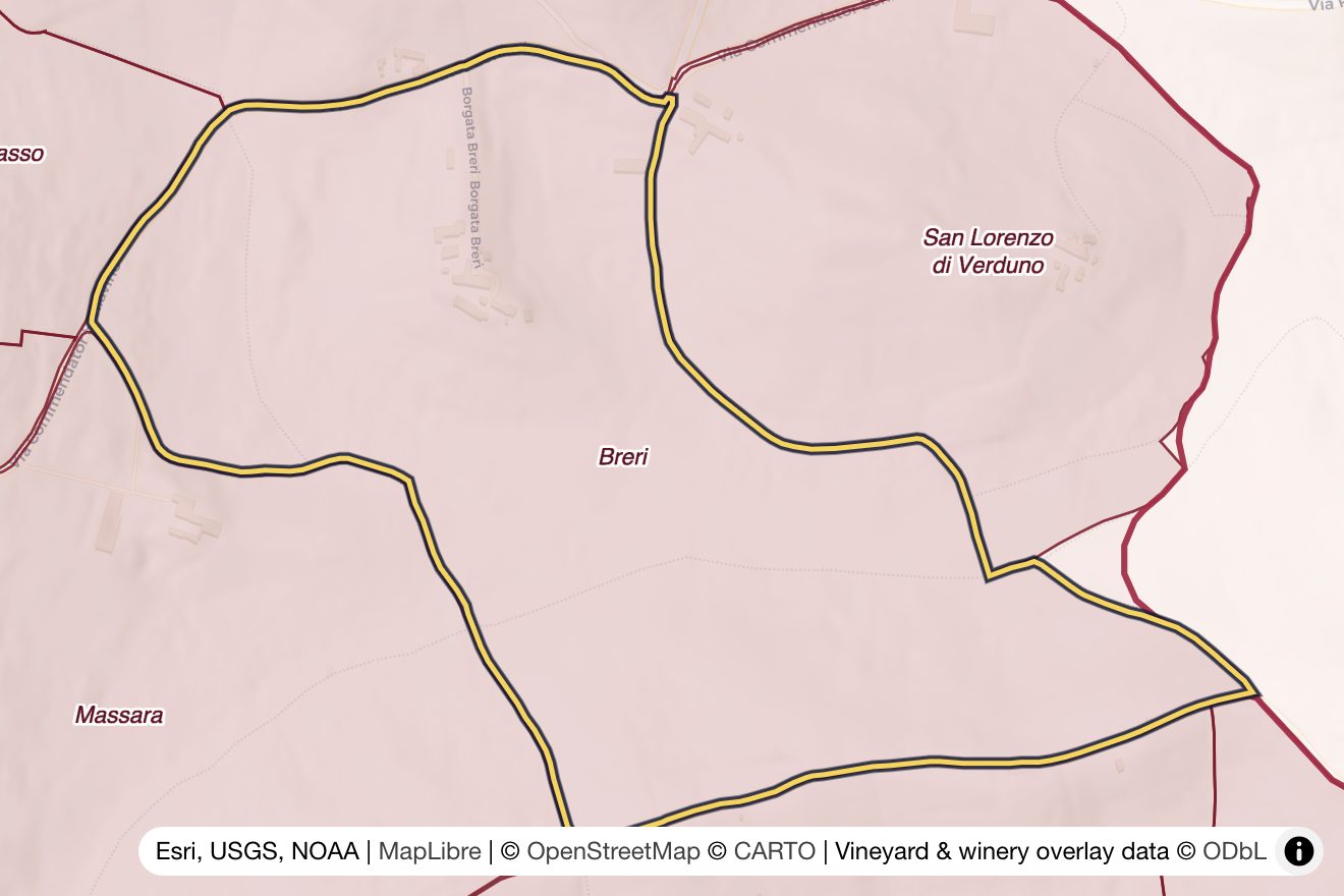 Map of Breri