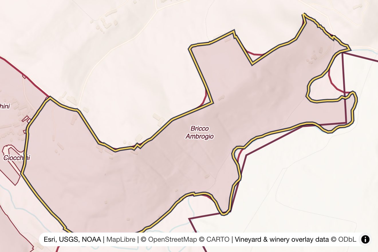 Map of Bricco Ambrogio