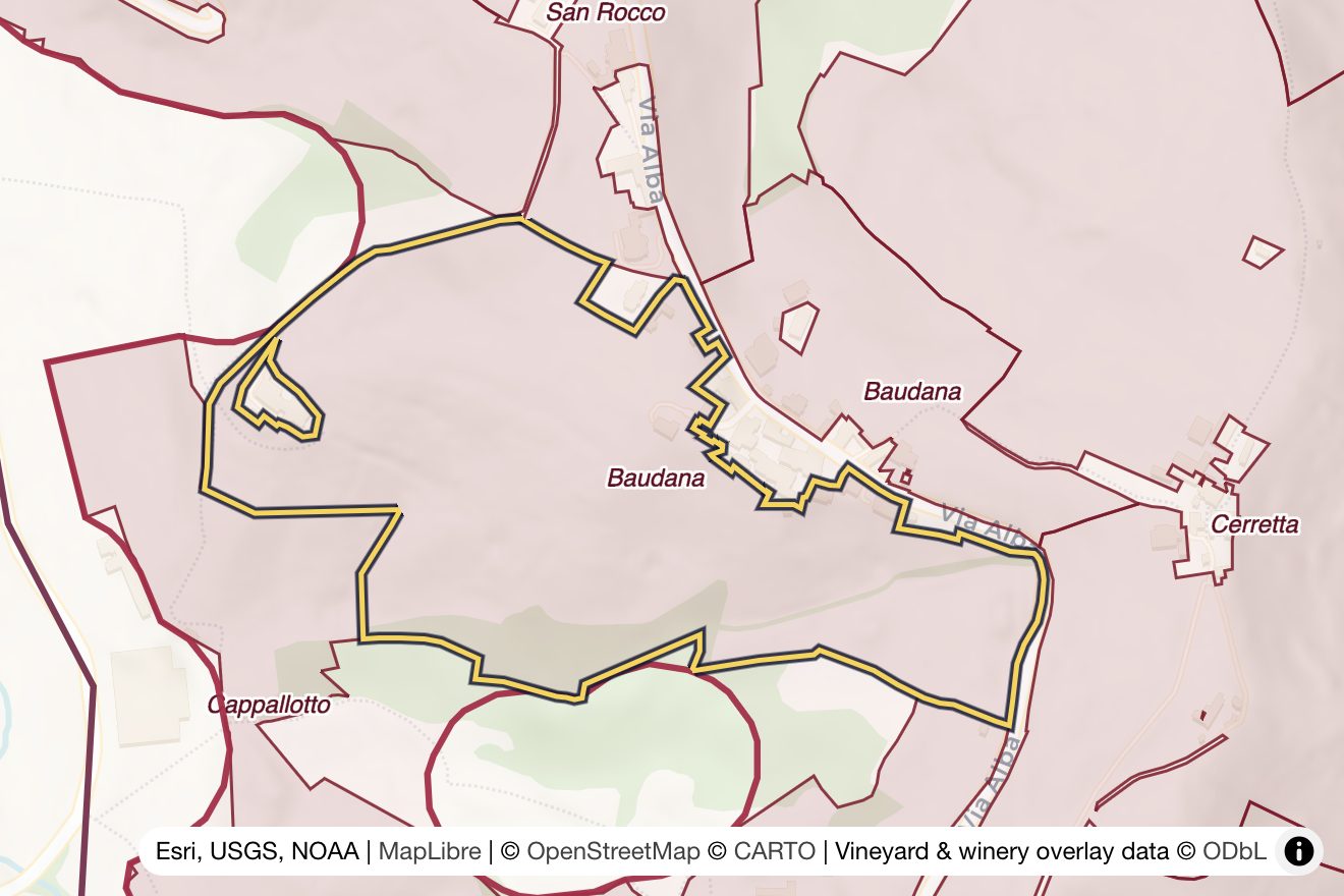 Map of Baudana