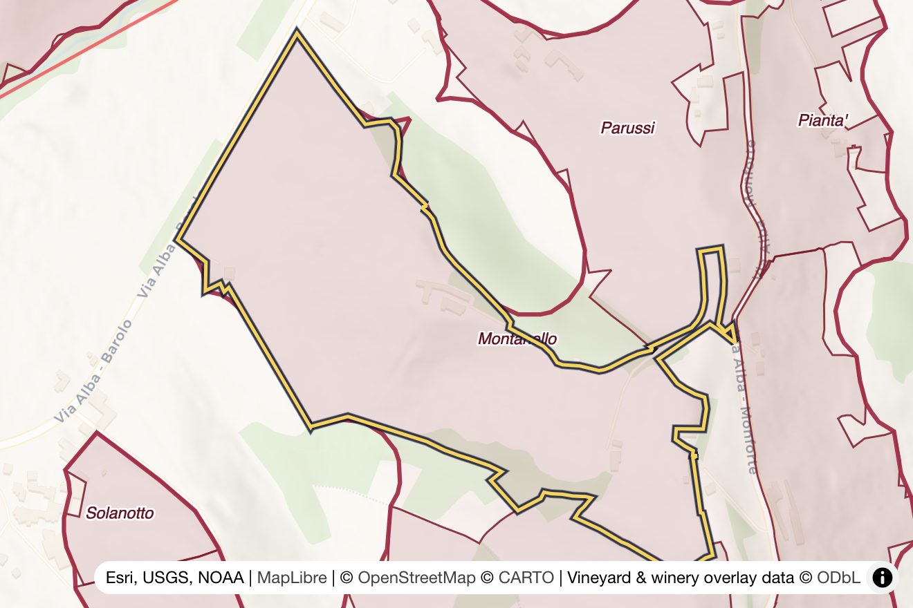Map of Montanello