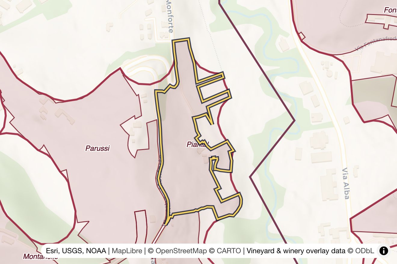 Map of Piantà