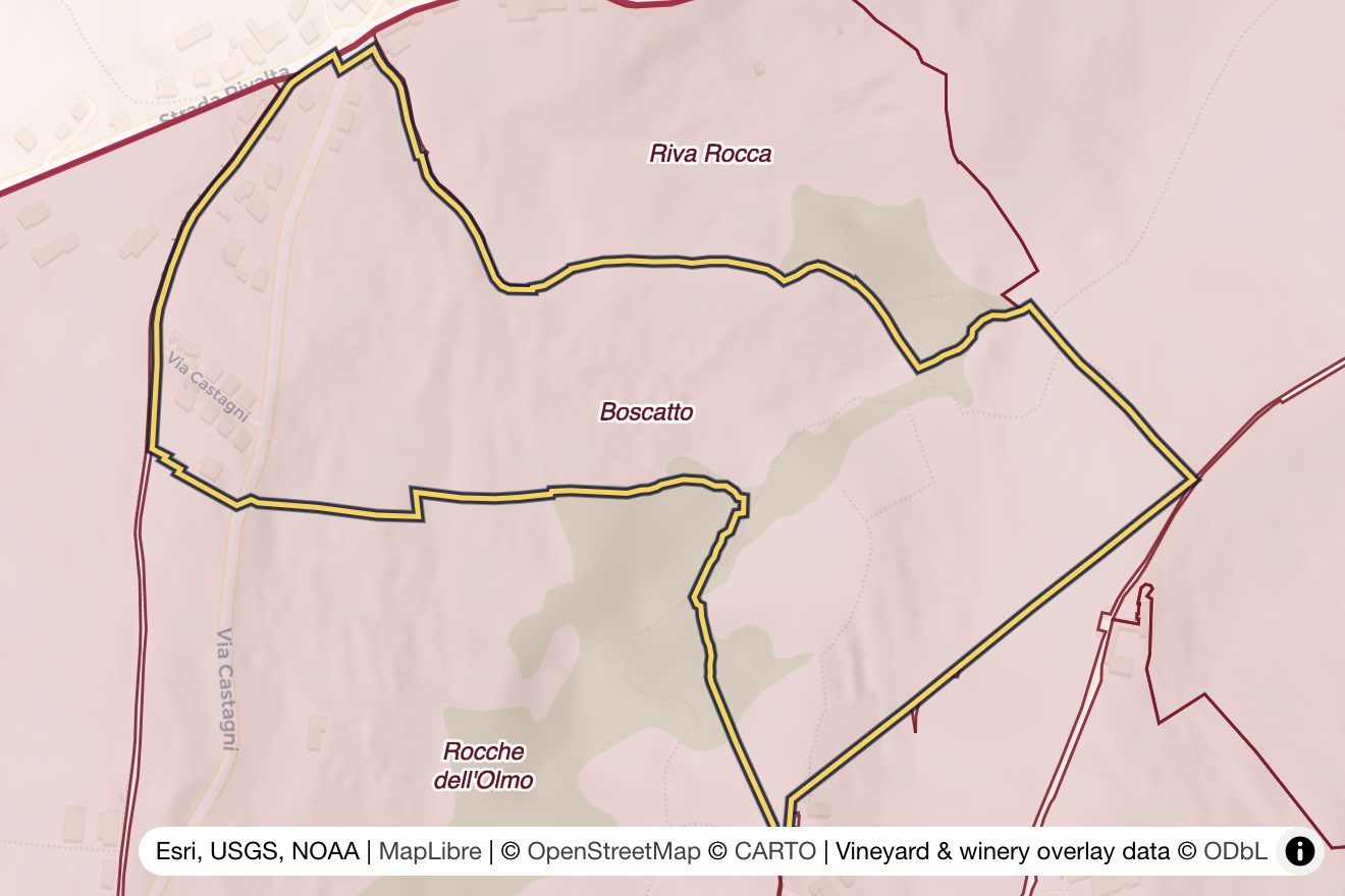 Map of Boscatto