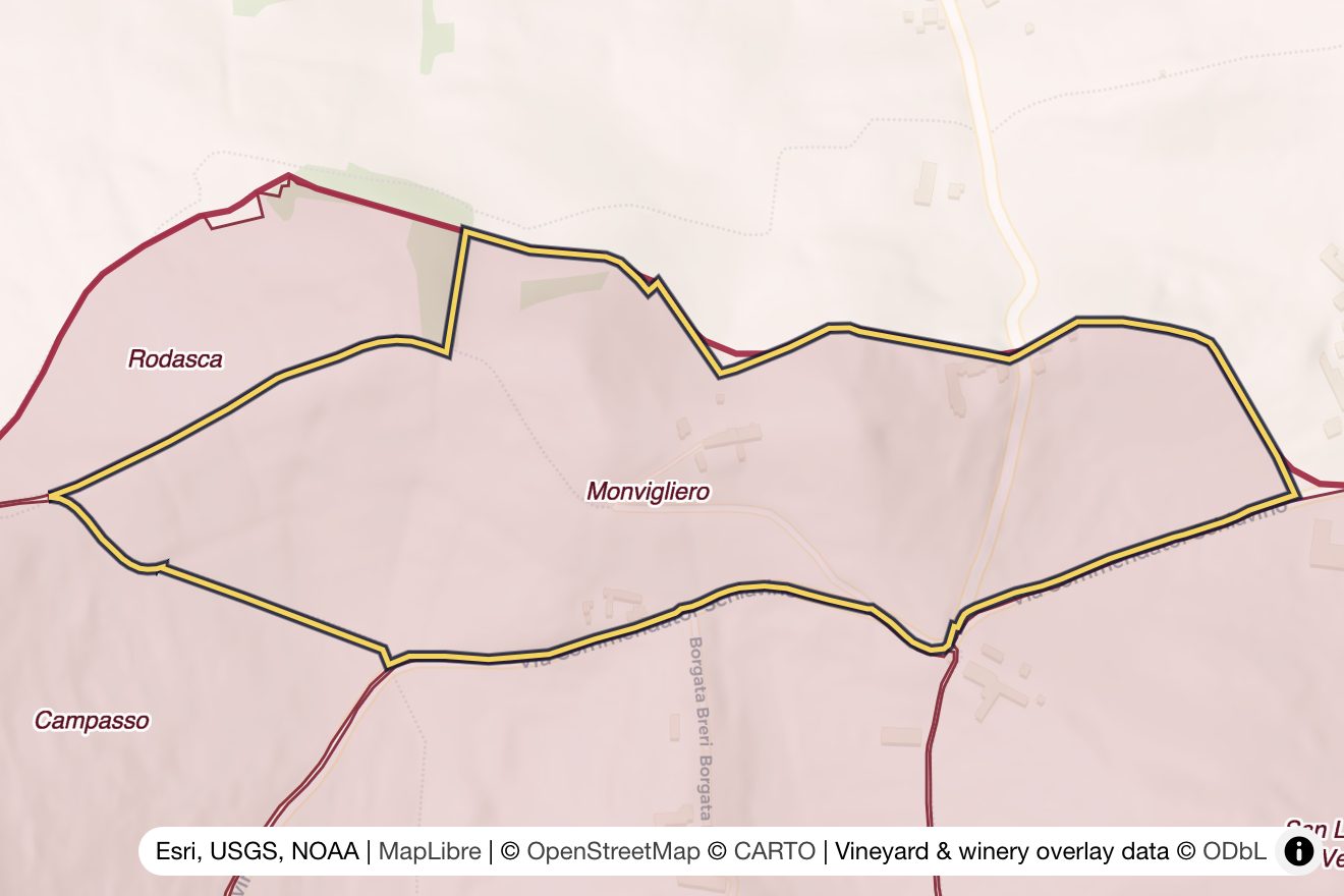 Map of Monvigliero